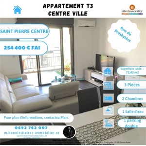 t3 à la vente -   97410  SAINT PIERRE, surface 60 m2 vente t3 - UBI428019296